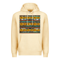 Pina Colada sunflowers leopard cowhide turquoise Premium Hoodie - BarkalooDesign