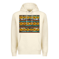 Sandshell sunflowers leopard cowhide turquoise Premium Hoodie - BarkalooDesign