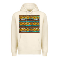 Tofu sunflowers leopard cowhide turquoise Premium Hoodie - BarkalooDesign