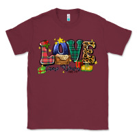 Burgundy love came down luke 2 11 Classic Tee - Zillion Design Studio