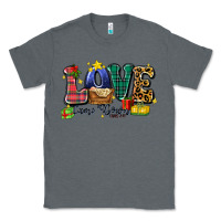 Charcoal Heather love came down luke 2 11 Classic Tee - Zillion Design Studio