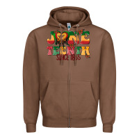 Chestnut juneteenth since 1865 with heart Zipper Hoodie - texasbilliewilder