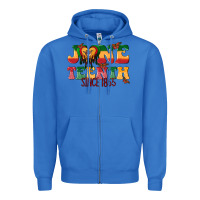 True Royal juneteenth since 1865 with heart Zipper Hoodie - texasbilliewilder