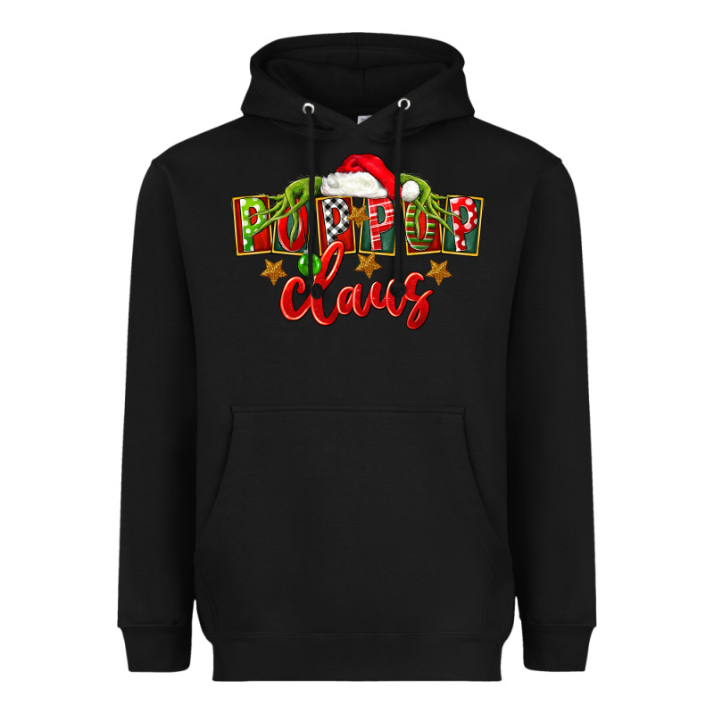 Christmas Pop Pop Claus Heavyweight Hoodie by FaDigitalArtStudio | Teevron