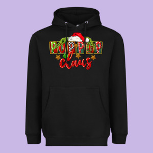 Christmas Pop Pop Claus Heavyweight Hoodie Designed By Fadigitalartstudio