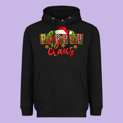 Christmas Pop Pop Claus Heavyweight Hoodie Designed By Fadigitalartstudio