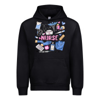Black can't talk right now doing nurse stuff Urban Hoodie - MaliasSmallBusiness