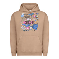 Pigment Burro can't talk right now doing nurse stuff Urban Hoodie - MaliasSmallBusiness