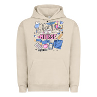 Pigment French Oak can't talk right now doing nurse stuff Urban Hoodie - MaliasSmallBusiness