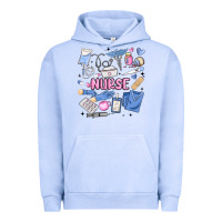 Pigment Grape Ice can't talk right now doing nurse stuff Urban Hoodie - MaliasSmallBusiness