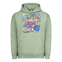 Pigment Oil Green can't talk right now doing nurse stuff Urban Hoodie - MaliasSmallBusiness