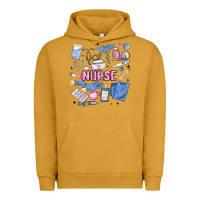 Pigment Peanut Butter can't talk right now doing nurse stuff Urban Hoodie - MaliasSmallBusiness