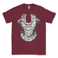 Burgundy Chest Protector Fa Element Classic Tee - FaDigitalArtStudio
