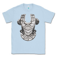 Dusty Blue Chest Protector Fa Element Classic Tee - FaDigitalArtStudio