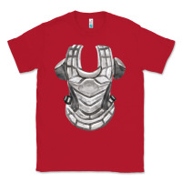Red Chest Protector Fa Element Classic Tee - FaDigitalArtStudio