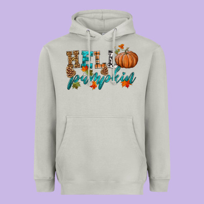 Hello Pumpkin Heavyweight Hoodie Designed By Hra Design Shop
