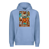 Colony Blue Western Farm Life Premium Hoodie - LillyAllenDesigns