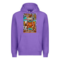 Purple Western Farm Life Premium Hoodie - LillyAllenDesigns