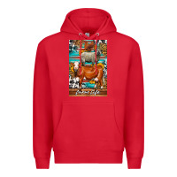 Red Western Farm Life Premium Hoodie - LillyAllenDesigns