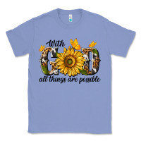 Colony Blue with god all things are possible Classic Tee - texasbilliewilder