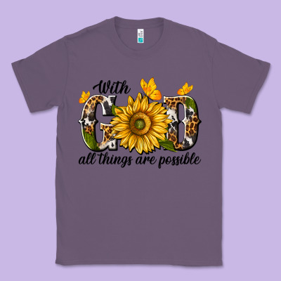 Classic Tee with god all things are possible