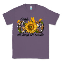 Lavender with god all things are possible Classic Tee - texasbilliewilder