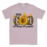 Lilac with god all things are possible Classic Tee - texasbilliewilder