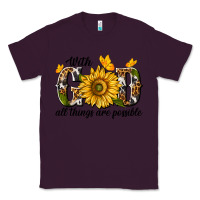 Plum with god all things are possible Classic Tee - texasbilliewilder