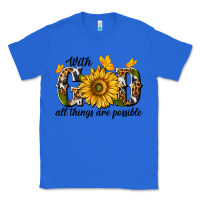 True Royal with god all things are possible Classic Tee - texasbilliewilder