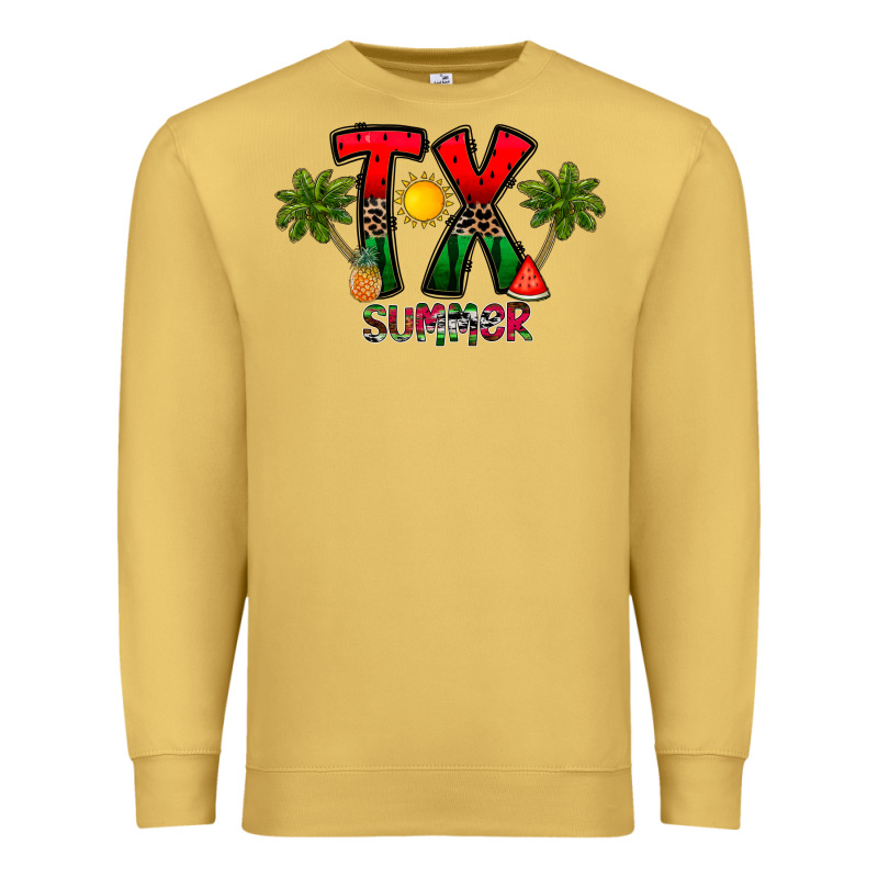 Texas Summer Premium Sweatshirt by CowhideDigitalArt | Teevron