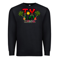Black texas summer Premium Sweatshirt - CowhideDigitalArt