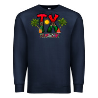 Navy texas summer Premium Sweatshirt - CowhideDigitalArt