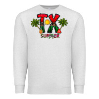 Oatmeal Heather texas summer Premium Sweatshirt - CowhideDigitalArt