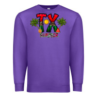 Purple texas summer Premium Sweatshirt - CowhideDigitalArt