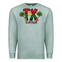 Seafoam texas summer Premium Sweatshirt - CowhideDigitalArt