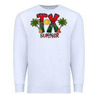 White texas summer Premium Sweatshirt - CowhideDigitalArt