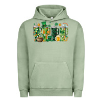 Pigment Oil Green st.patricks stanley Urban Hoodie - MaliasSmallBusiness