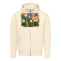 Sandshell Happy easter rooster chicken and chick Zipper Hoodie - RanaPortraitStore