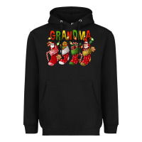 Black christmas grandma Heavyweight Hoodie - FaDigitalArtStudio