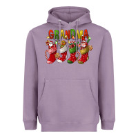 Lavender christmas grandma Heavyweight Hoodie - FaDigitalArtStudio