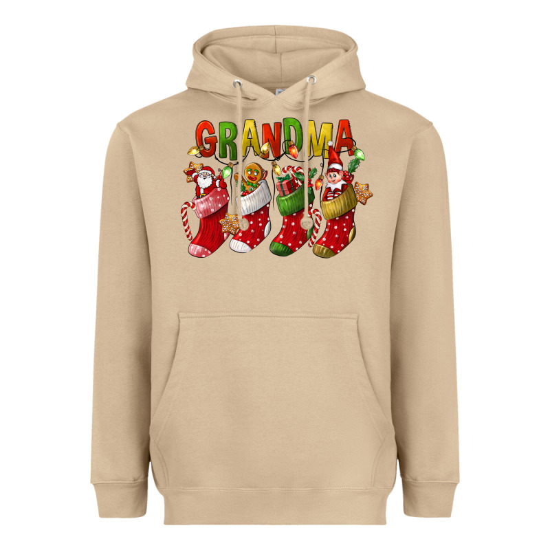 Christmas Grandma Heavyweight Hoodie by FaDigitalArtStudio | Teevron