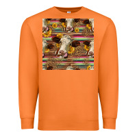 Carrot western hereford cattle seamless pattern Premium Sweatshirt - HRA Design Shop