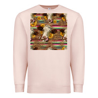 Western Hereford Cattle Seamless Pattern Premium Sweatshirt | Teevron