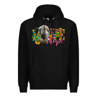 Black Western Love Sheeps Premium Hoodie - LillyAllenDesigns