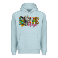 Blue Mist Western Love Sheeps Premium Hoodie - LillyAllenDesigns