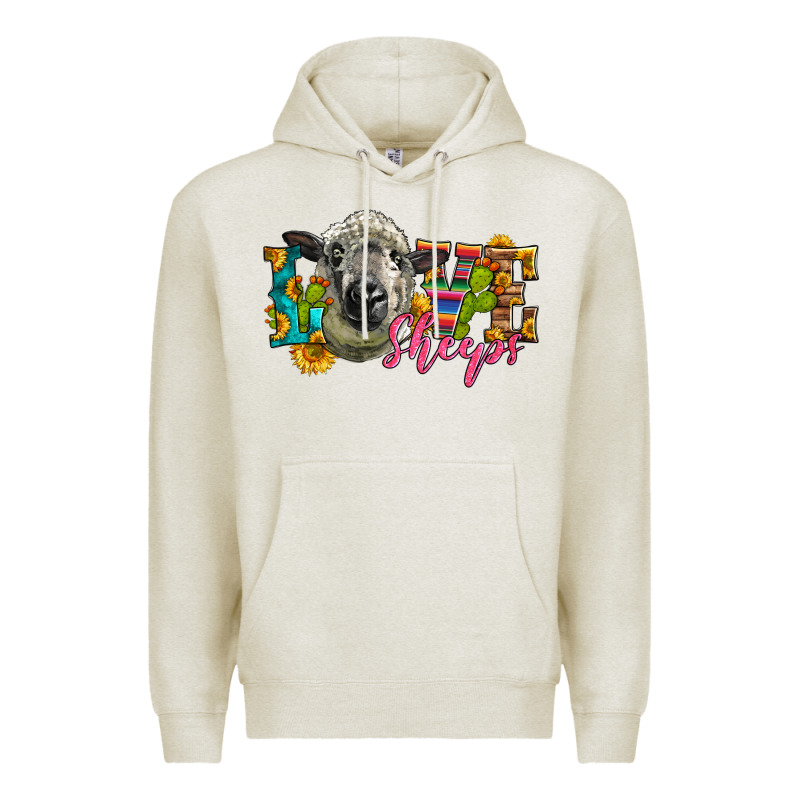 Western Love Sheeps Premium Hoodie by LillyAllenDesigns | Teevron