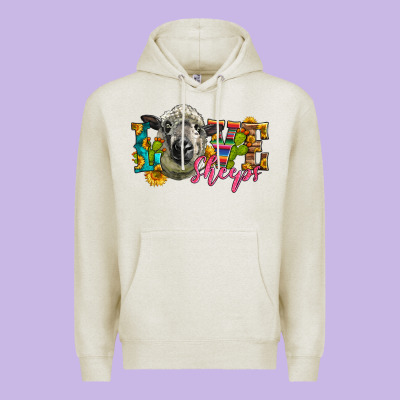 Western Love Sheeps Premium Hoodie Designed By Lillyallendesigns