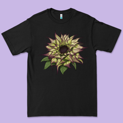 Sun   Fill Purple Sunflower Premium Tee Designed By Lillyallendesigns