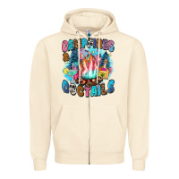 Sandshell campfires and coctails Zipper Hoodie - Zillion Design Studio