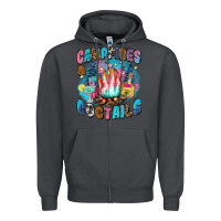 Smoke campfires and coctails Zipper Hoodie - Zillion Design Studio